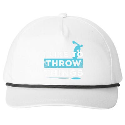 Like Things Track Field Discus Athlete Throw Snapback Five-Panel Rope Hat