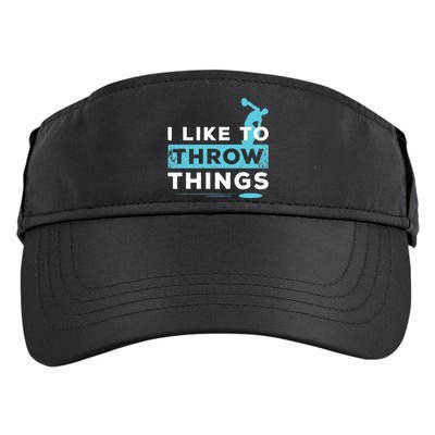 Like Things Track Field Discus Athlete Throw Adult Drive Performance Visor