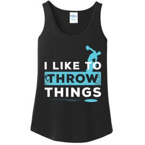 Like Things Track Field Discus Athlete Throw Ladies Essential Tank