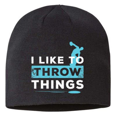 Like Things Track Field Discus Athlete Throw Sustainable Beanie