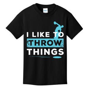 Like Things Track Field Discus Athlete Throw Kids T-Shirt