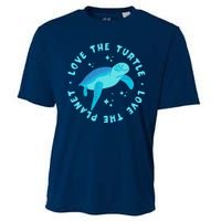 Love The Turtle Love The Planet Cooling Performance Crew T-Shirt