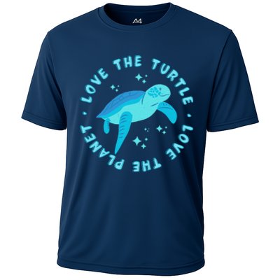 Love The Turtle Love The Planet Cooling Performance Crew T-Shirt