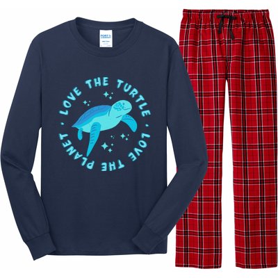 Love The Turtle Love The Planet Long Sleeve Pajama Set