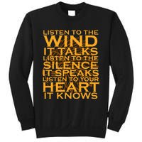 Listen To The Wind Native American Day Support Graphic Sweatshirt