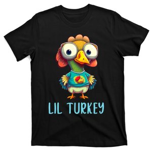 Lil Turkey Thanksgiving Toddler Boys Cute Funny  T-Shirt