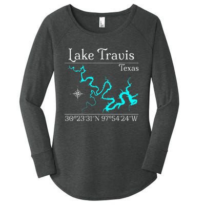 Lake Travis Texas Women's Perfect Tri Tunic Long Sleeve Shirt