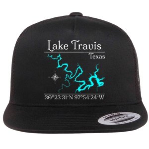 Lake Travis Texas Flat Bill Trucker Hat