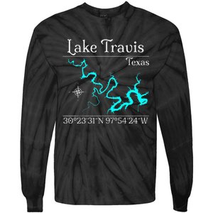 Lake Travis Texas Tie-Dye Long Sleeve Shirt