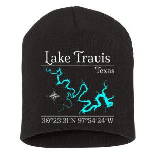 Lake Travis Texas Short Acrylic Beanie