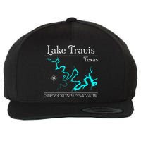 Lake Travis Texas Wool Snapback Cap