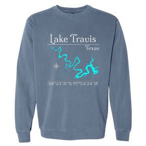 Lake Travis Texas Garment-Dyed Sweatshirt