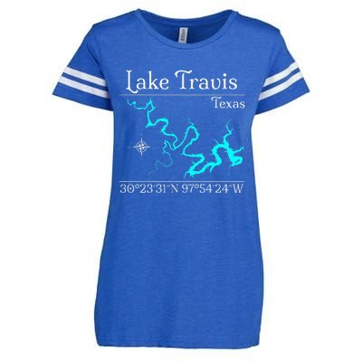 Lake Travis Texas Enza Ladies Jersey Football T-Shirt