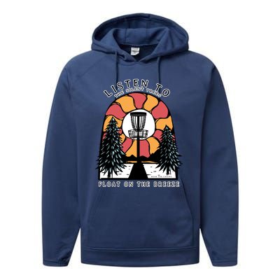 Listen To The Silent Trees Float On The Breeze Performance Fleece Hoodie