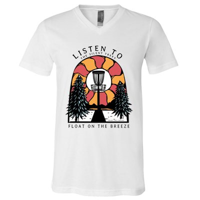 Listen To The Silent Trees Float On The Breeze V-Neck T-Shirt