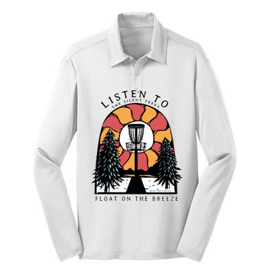 Listen To The Silent Trees Float On The Breeze Silk Touch Performance Long Sleeve Polo