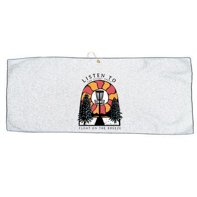 Listen To The Silent Trees Float On The Breeze Large Microfiber Waffle Golf Towel
