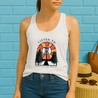 Listen To The Silent Trees Float On The Breeze Womens Tank Top
