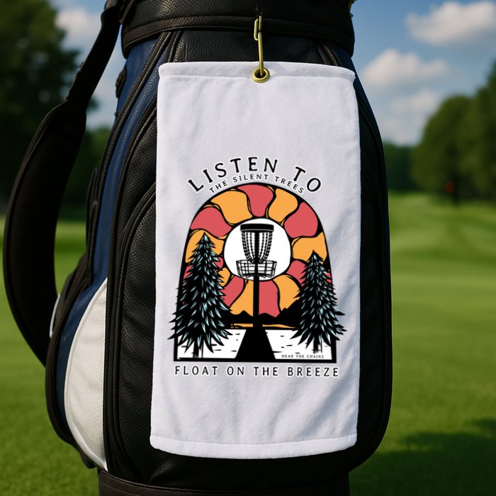 Listen To The Silent Trees Float On The Breeze Golf Towel