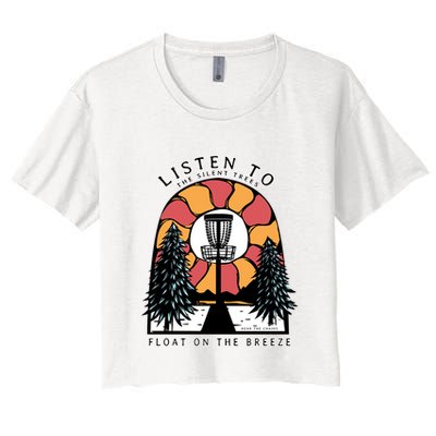 Listen To The Silent Trees Float On The Breeze Crop Top