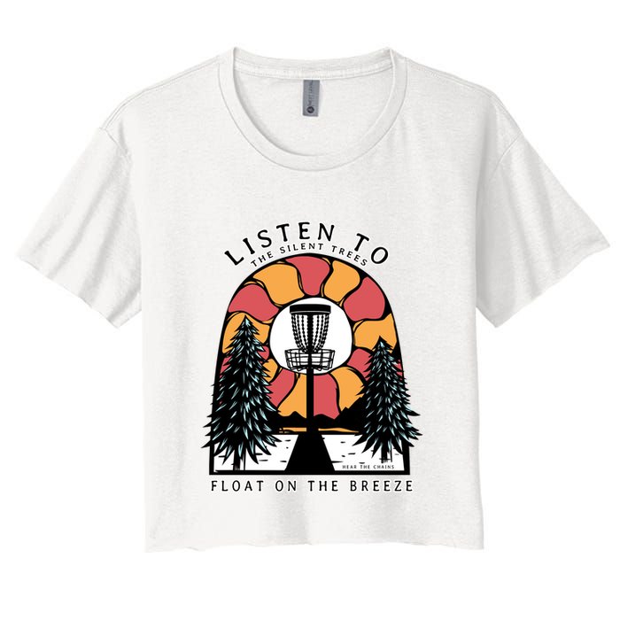 Listen To The Silent Trees Float On The Breeze Crop Top