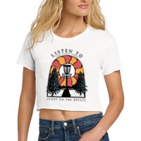 Listen To The Silent Trees Float On The Breeze Crop Top