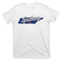 Lynchburg Tennessee Tn Map T-Shirt