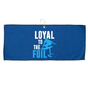 Loyal To The Foil, Foil Board Hydrofoil Surfing Large Microfiber Waffle Golf Towel