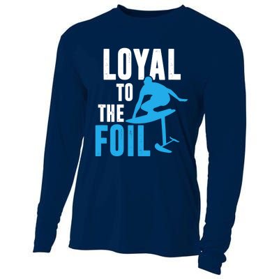 Loyal To The Foil, Foil Board Hydrofoil Surfing Cooling Performance Long Sleeve Crew