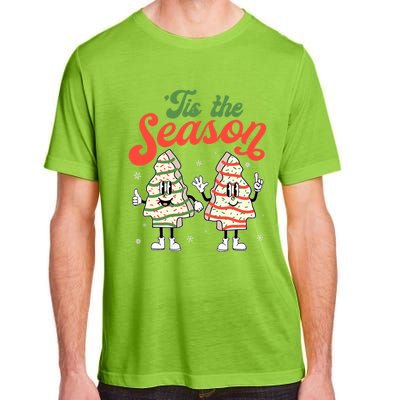 Little Tis' The Season Christmas Tree Cakes Debbie Becky Jen Great Gift Adult ChromaSoft Performance T-Shirt