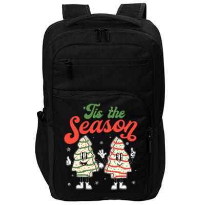 Little Tis' The Season Christmas Tree Cakes Debbie Becky Jen Great Gift Impact Tech Backpack