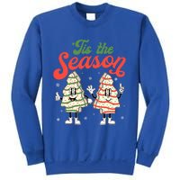 Little Tis' The Season Christmas Tree Cakes Debbie Becky Jen Great Gift Sweatshirt