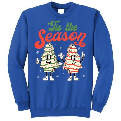 Little Tis' The Season Christmas Tree Cakes Debbie Becky Jen Great Gift Sweatshirt