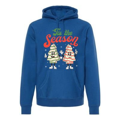 Little Tis' The Season Christmas Tree Cakes Debbie Becky Jen Great Gift Premium Hoodie