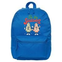 Little Tis' The Season Christmas Tree Cakes Debbie Becky Jen Great Gift 16 in Basic Backpack