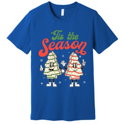 Little Tis' The Season Christmas Tree Cakes Debbie Becky Jen Great Gift Premium T-Shirt