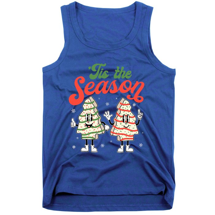 Little Tis' The Season Christmas Tree Cakes Debbie Becky Jen Great Gift Tank Top