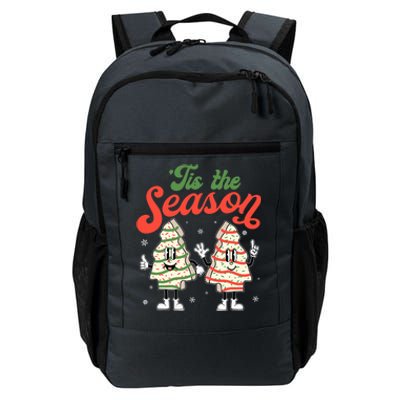 Little Tis' The Season Christmas Tree Cakes Debbie Becky Jen Great Gift Daily Commute Backpack