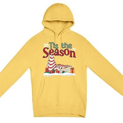 Little Tis' The Season Christmas Tree Cakes Debbie Xmas Cool Gift Premium Pullover Hoodie