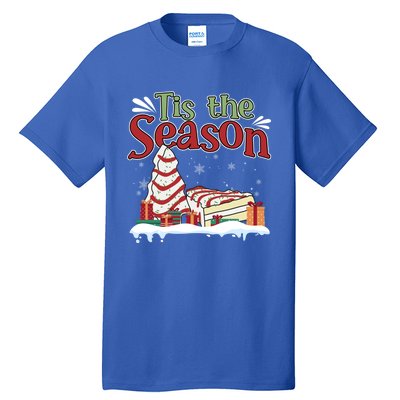 Little Tis' The Season Christmas Tree Cakes Debbie Xmas Cool Gift Tall T-Shirt