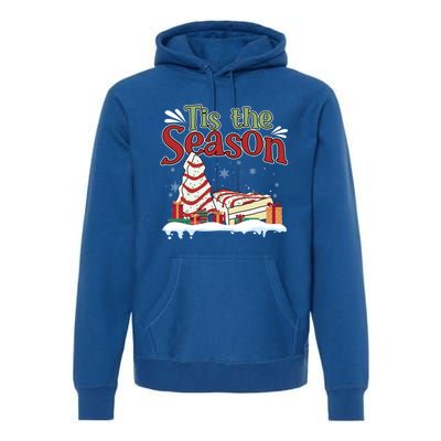 Little Tis' The Season Christmas Tree Cakes Debbie Xmas Cool Gift Premium Hoodie