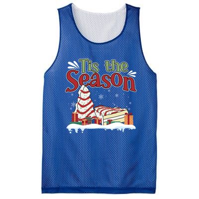 Little Tis' The Season Christmas Tree Cakes Debbie Xmas Cool Gift Mesh Reversible Basketball Jersey Tank