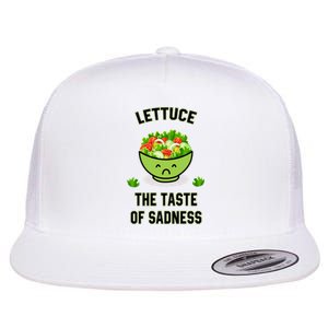 Lettuce The Taste Of Sadness Flat Bill Trucker Hat