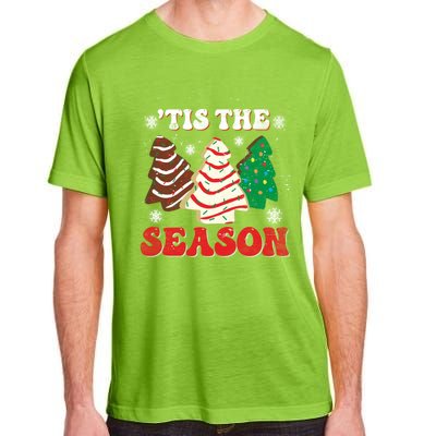 Little Tis' The Season Christmas Tree Cakes Xmas Holidays Gift Adult ChromaSoft Performance T-Shirt