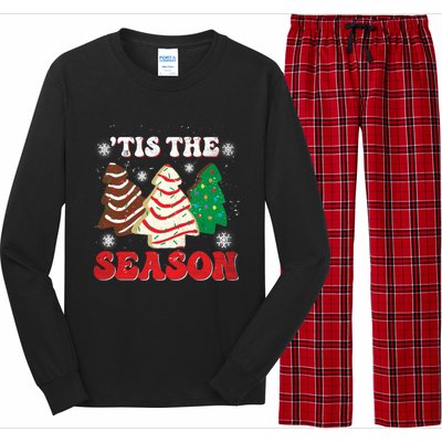 Little Tis' The Season Christmas Tree Cakes Xmas Holidays Gift Long Sleeve Pajama Set