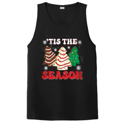 Little Tis' The Season Christmas Tree Cakes Xmas Holidays Gift PosiCharge Competitor Tank