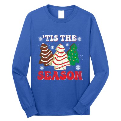 Little Tis' The Season Christmas Tree Cakes Xmas Holidays Gift Long Sleeve Shirt