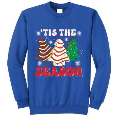 Little Tis' The Season Christmas Tree Cakes Xmas Holidays Gift Sweatshirt