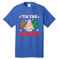 Little Tis' The Season Christmas Tree Cakes Xmas Holidays Gift Tall T-Shirt