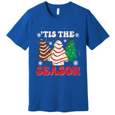 Little Tis' The Season Christmas Tree Cakes Xmas Holidays Gift Premium T-Shirt